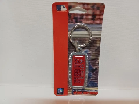 Vintage 2003 Licensed MLB Anaheim Angels Keychain NOS New In Package Cover