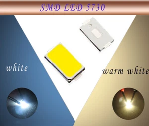 100Stk. 5730 SMD Led Led-Dioden Licht Elektronikkomponenten Anzeigeleuchtdiode - Picture 1 of 4