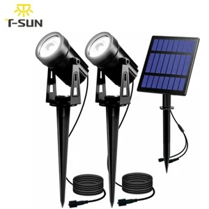 2 in 1 Solar LED Spotlights Garden Outdoor Yard Lamps Landscape Lawn Walkway - Picture 1 of 15