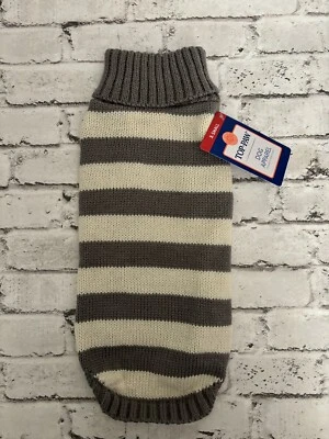 Suéter Top Paw Gris Rayas Perro (varias tallas) Nuevo con Etiquetas Foto 1 de 3
