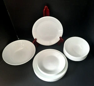 Corelle By Corning Winter Frost White  Dinnerware Set  26 Pc USA - Picture 1 of 4