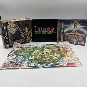 Lunar Silver Story Complete Sony Playstation PS1 CIB Just missing Soundtrack - Picture 1 of 11