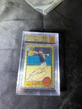 Tyler Glasnow 2017 Donruss Optic Gold Vinyl Signed 1/1  Beckett 9.5