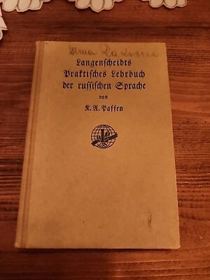 Langenscheidt's practical textbook of the Russian language 1934 In German - Image 1 of 4