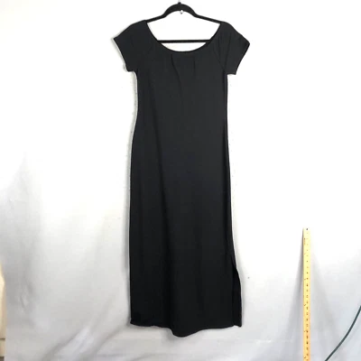 Maxi Vestido Boston Proper Para Mujer Pequeño Negro Tejido Informal Elastizado Salón Foto 1 de 4