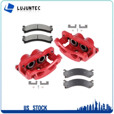 Pinzas de freno delanteras y pastillas de cerámica para Chevrolet Express 2500 2003 2004 2005 Foto 1 de 4