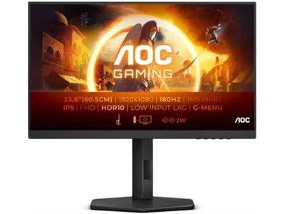 AOC Gaming 27G4X - Monitor FHD, 27'', 180 Hz, 1 ms, FreeSync, G-Sync, HDR10 - Immagine 1 di 3