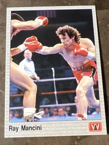 Boxe 1991 RAY BOOM BOOM MANCINI #12 AW Sports Card HOF Vintage NM/MT NITIDA šŖ - Foto 1 di 2