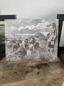 Winslow Homer "Gathering Berries" Wood Engraving Replica - Picture 1 of 12