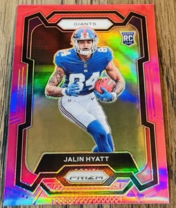 JALIN HYATT 2023 PANINI PRIZM FOOTBALL PINK ROOKIE GIANTS RC #378 - Picture 1 of 2