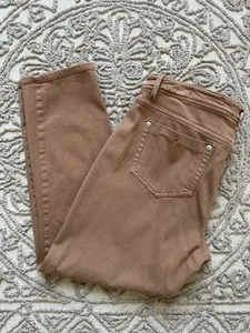 J Jill Denim Pants Womens 12P Authentic Fit Slim Ankle Brown Stretch Casual - Picture 1 of 9