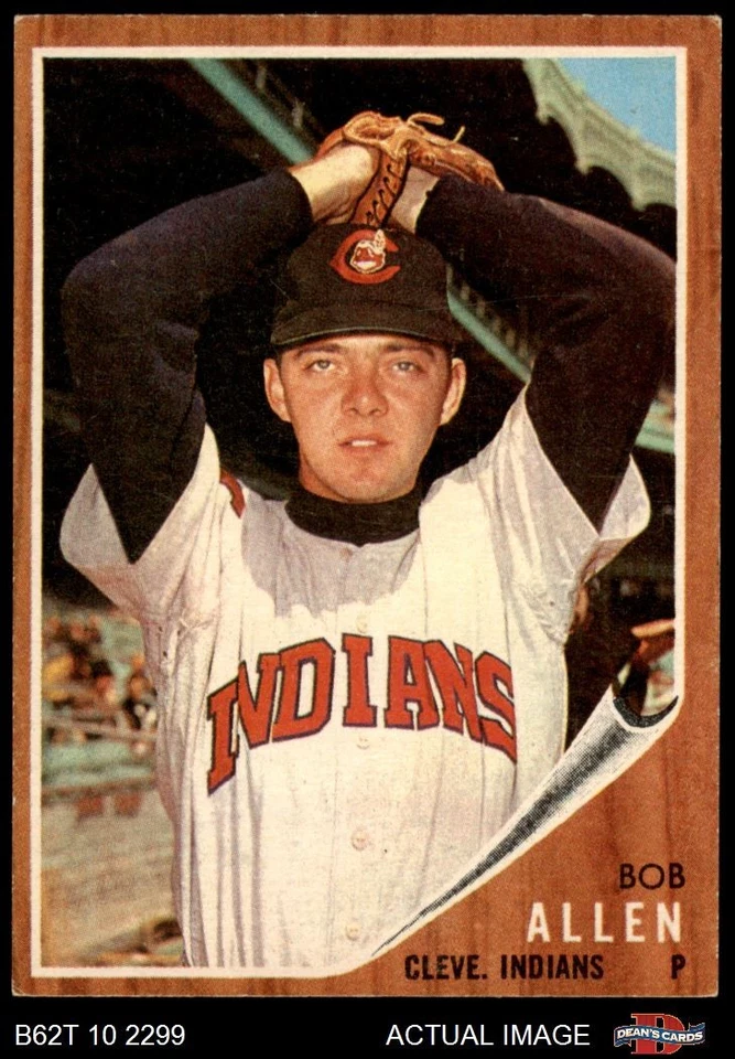 1962 Topps #543 Bob Allen Indians SHORT-PRINT 6 - EX/MT - Image 1 of 1