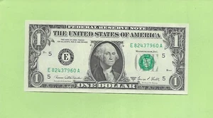 1969D ..UNCIRC $1  E 8243 7960 A  .... 1969D  $1  E-A    NICE NOTE     FRN - Picture 1 of 2
