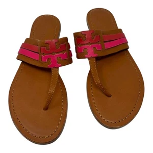 Tory Burch Leigh Ambra Karneol Leder Sandalen Größe 11 - Bild 1 von 7