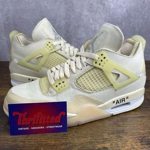 Jordan 4 SP x Off-White Mid Sail Size 9 W / 7.5M CV9388-100 Women’s Shoe OG Rare - Picture 1 of 10