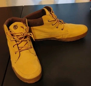 Timberland Womens Nubuck Ankle Hiking Walking Boot 10M Short Flat Sole Chukka - Picture 1 of 14