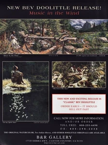 1997 BEV DOOLITTLE Art Gallery Exhibit Music In The Wind 1-Pg Magazine PRINT AD - Picture 1 of 1