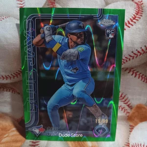 Rifrattore RayWave 2025 Topps Chrome Green - Leo Jimenez #276 *RC* - Blue Jays - Foto 1 di 2