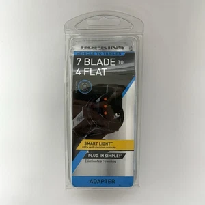 NEW Hopkins LED Smart Test Trailer Adapter 7 Blade to 4 Flat Wiring #47345 - Foto 1 di 7