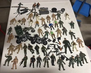 45 Army Combat Soldier Lot Special Forces Action Figures Toysrus 4” Toy Gi Joe - Picture 1 of 24
