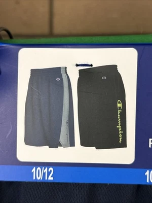 Champion Boys 2 Pack Active Bottom Size 10/12 Navy & Black - Image 1 of 3