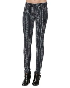 Rag & Bone women barcode printed mid rise skinny jeans leggings size 24 - Picture 1 of 2