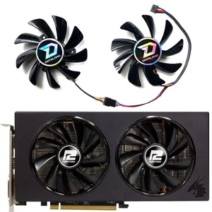 Części naprawcze wentylatora chłodnicy do karty graficznej POWERCOLOR RX590 8GB Red Dragon - Zdjęcie 1 z 8