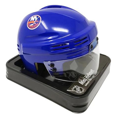 NEW YORK ISLANDERS NHL LICENSED BLUE MINI HELMET Cover
