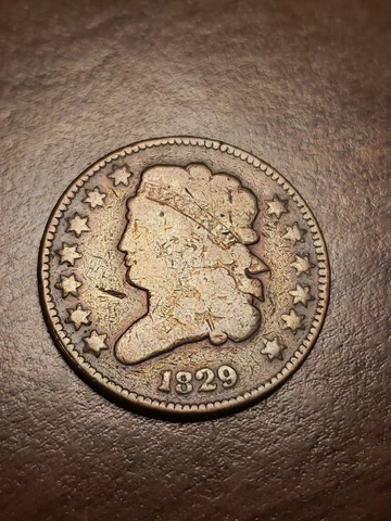 1829 Classic Head Copper Half Cent Cover