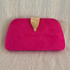 Fuchsia Pink Clutch Bag / Engagement/ Wedding/ Formals/ Evening Bag/ Birthday - Picture 1 of 4