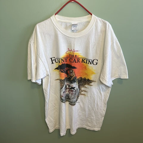 Vintage John Force NHRA T-Shirt Cover