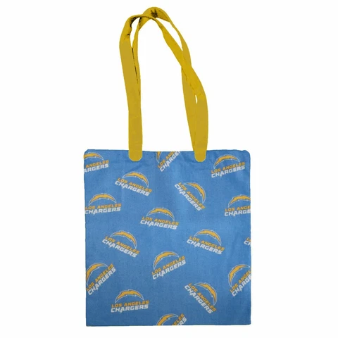 Los Angeles Chargers Football Sports Team Cotton Canvas Tote Bag / Hand Bag Cover