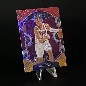Isaac Okoro 2020-21 SELECT Concourse Red Yellow Shimmer Prizm Rookie #55 RC - Picture 1 of 2
