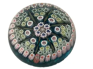 Millefiori Perthshire Art Glass Paperweight With P Cane Diameter 6cm - Picture 1 of 4