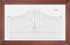 On Sale! #1173 12' Driveway Gate Wrought Iron Style Steel Metal Home Security - Picture 1 of 3