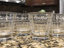 4 Vintage RARE Crown Royale Tumblers 3.5” Tall