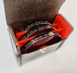 SET of 3 Rokunar 52mm CLOSE-UP LENS FILTERS & CASE #1-2-3, Fits 35mm Camera Lens - Picture 1 of 12