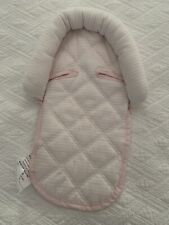 Go By Goldbug Head Support Pink White Stripe Infant Car Seat Insert With Slots