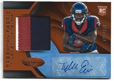 2016 CERTIFIED TYLER ERVIN FRESHMAN FABRIC MIRROR SIGNATURES ORANGE, #'D 094/349