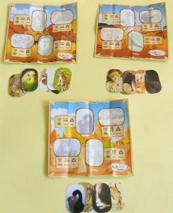 SERIE COMPLETA ADESIVI ANIMALI FT017 - FT066 - FT080 + 3 BPZ KINDER ITALIA 2013 - Picture 1 of 1
