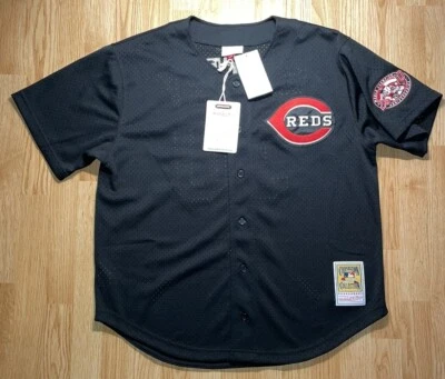 Camiseta deportiva para hombre Ken Griffey Jr. 2000 Mitchell & Ness MLB botón delantero BP $130 Foto 1 de 4