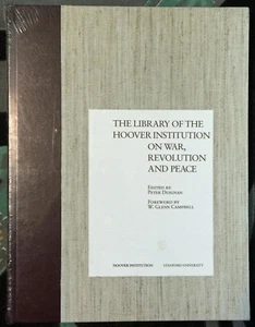 Library of the HOOVER INSTITIUTION on War, REVOLUTION and PEACE 1985 HC Duignan - Picture 1 of 1