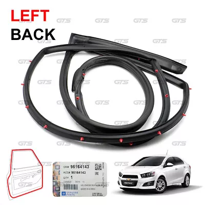 For Chevrolet Sonic Sedan 2012 18 Rear Lh Door Rubber Seal Weatherstrip Foto 1 de 4