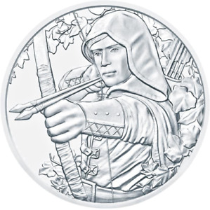 1 oz Silver 825 Years Coin Vienna - 1.5 Euro Robin Hood 2019 Excellent Condition