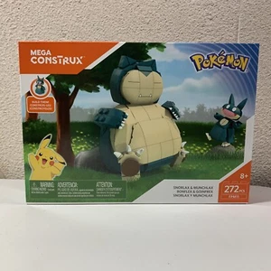 MEGA Construx Pokemon 5 Zoll Snorlax und 2 Zoll Munchlax 272-teiliges Bauset NEU - Bild 1 von 3