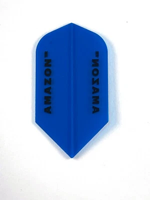 New Slim Darts Flights 5 Set of 3 Clear Blue Ruthless Amazon Steel or Soft Tip