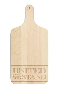Creative Products United We Stand 8 x 17 Maple Paddle Cutting Board - Picture 1 of 1