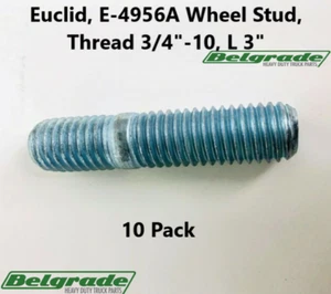 Perno de rueda Euclid, E-4956A, rosca 3/4"-10, L 3" (paquete de 10) - Imagen 1 de 1