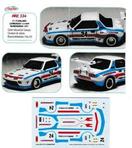 Decal 1/43 Fiat X1/9 DALLARA 1000km Nurburgring '77 Accessories Virages - Foto 1 di 2