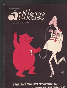 Atlas Magazine September 1967 Charles De Gaulle China Nuclear Weapon - Bild 1 von 1